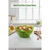 Barok Yeşil Orta Boy Kare Kase & Sunum Kasesi - 1,5 Lt