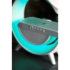 Beyaz Bluetooth Hoparlörlü Masa Lambası, Kablosuz Şarj Özellikli ve 2 Saat Dinleme Süresi