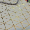 Beyaz Geometrik Desenli Mini Boy Karton Hediye Çantası