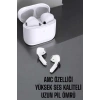 Beyaz Yeni Nesil Pro Bluetooth Kulaklık Yüksek Ses Kaliteli ANC Özelliği