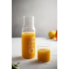 Borosilikat Cam Beyaz Başucu Sürahisi & Cam Sürahi * 600 ml