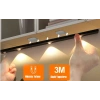 CATA CT 2464S  3W Şarjlı Led Sensörlü Dolap İçi Lamba 3 Renk Mod Siyah Kasa