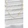 CM 14K Gold Renk Lazerli Zincir Model 60 cm Kadın Kolye