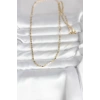 CM 14K Gold Renk Yassı Zincir Model 60 cm Kadın Kolye