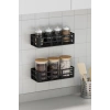 Duş İçi Yapışkanlı Banyo Rafı 2’li Set Delme Yok Güçlü Yapışkan Bantlı Organizer