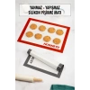 Fırınlanabilir Kendinden Yağlı Silikon Pişirme Matı Hamur Açma Matı Silpat 30x40 Cm 1 Adet