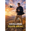 Full HD Görüntü Akıllı Geri Dönüş Özellikli 1000 Metre Menzilli Ekranlı Drone Kumandası