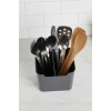 Füme 2 Bölmeli Tezgah Üstü Kaşıklık & Fonksiyonel Mutfak Düzenleyici Organizer