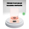 Gece Lambası Stereo Bluetooth Hoparlör Dijital Saat Su Dalgası Efektli 3-ü-1 Cihaz