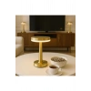 Gold Mantar Masa Lambası 3 Renk Modlu Kablosuz Şarjlı Dekoratif Metal LED Abajur
