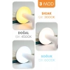 Gold Metal Dokunmatik Şarjlı Masa Lambası 3 Işık Parlaklık Ayarlı Gece Abajuru LED