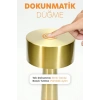 Gold Metal Dokunmatik Şarjlı Masa Lambası 3 Işık Parlaklık Ayarlı Gece Abajuru LED