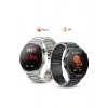 GT3 Max Elegant Smart Watch GT3 Max Elegant Erkek Akıllı Saat Deri-Metal-Silikon 3 Kordonlu