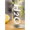 H2o Borosilikat Cam Matara Vakum Kapaklı Su Şişesi Suluk Beyaz 1000 ML