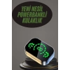 Kablosuz Bluetooth Kulaklık Çift Telefon Destekli Powerbankli Dijital Göstergeli