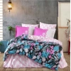Kingsize Poplin Nevresim Monstera Fuşya