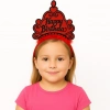 Kırmızı Happy Birthday Doğum Günü Prenses Tacı