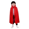 Kırmızı Renk Yakalı Pelerin Çocuk Boy 90 cm