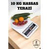 Kompakt Tasarım ve Tek Tuşla Sıfırlama Özelliğiyle Kullanımı Kolay Mutfak Tartısı