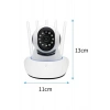 LED Aydınlatmalı 5 Antenli Motorlu 1080P Wifi Kamera Sensörlü