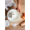 Lüks Örgülü Paslanmaz Çelik Çırpıcı & Profesyonel Hamur Ve Sos Karıştırıcı (32 cm)