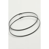 Noktalı Metal Halka Küpe 8-9-10 cm