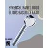 Paslanmaz Çelik Çok Fonksiyonlu El Duş Başlığı – 3 Modlu Püskürtme Seçeneği