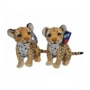 PL50134 25 CM OTURAN KÜÇÜK KAHVERENGİ LEOPAR-HLY