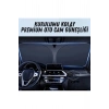 Premium Katlanır Oto Ön Arka Cam Güneşliği Metalize Isı Yalıtımlı Çantalı 150x70cm