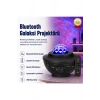 Projektör Özellikli Bluetooth Hoparlör ve RGB LED Işıklı Gece Lambası, Siyah Renk