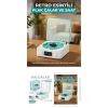 Retro Tasarımlı Bluetooth Bağlantılı Plak Çalar, 3D Ses Dalgası ve Subwoofer Özellikli