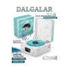 Retro Tasarımlı Bluetooth Bağlantılı Plak Çalar, 3D Ses ve Subwoofer Özellikli Beyaz Pikap