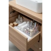 Şeffaf Akrilik Banyo Kozmetik Düzenleyici Organizer 13x22x8 cm