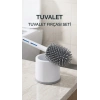 Silikon Deterjan Hazneli Esnek Tuvalet Fırçası Banyo Temizlik Ürünü