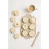 Silikon Kek ve Çikolata Kalıbı 6’lı Krem Renk Pasta Tatlı Muffin Kalıbı