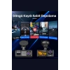 Siyah 1080p Araç içi 3 Kameralı Lcd Ekranlı Gece Görüşlü , G-sensör , Geri Görüş Kamera