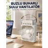 Spreyli Mini Masaüstü Fan | 500ML Su Hazneli, 3 Kademeli Soğutucu Yeni Nesil