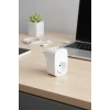 Tekli Yüksek Voltaj Korumalı Duvar Prizi 2x Type-c 1x Usb Çıkışlı Priz Grup Priz Çoğaltıcı Beyaz
