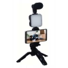 Telefon Tutucu Mikrofonlu Işıklı Youtuber Video Kayıt