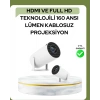 Ultra Pro Full HD ve 4K Destekli 130 İnç Projeksiyon Cihazı