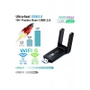 USB 3.0 Bağlantılı Çift Antenli Kablosuz AC Wi-Fi Adaptörü ile Hızlı Ağ Bağlantısı