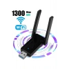 USB 3.0 Bağlantılı Çift Antenli Kablosuz AC Wi-Fi Adaptörü ile Hızlı Ağ Bağlantısı