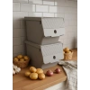 Vizon 2Li 13,5 LT Modubox Kayar Kapaklı Saklama Kabı & Patates Soğan Kovası & Erzak Kutusu