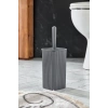 WC Fırçası & Tuvalet Fırçası Füme 2 Parça