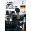 WiFi 1080p 3 Kameralı Araç İçi Kamera LCD Ekranlı Gece Görüşlü G Sensörlü Geniş Açılı
