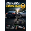 WiFi 1080p 3 Kameralı Araç İçi Kamera LCD Ekranlı Gece Görüşlü G Sensörlü Geniş Açılı