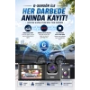 WiFi 1080p 3 Kameralı Araç İçi Kamera LCD Ekranlı Gece Görüşlü G Sensörlü Geniş Açılı
