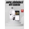 Wifi Güvenlik Kamerası 360 Derece Dönebilen Harekete Duyarlı Gece Görüşlü Ampul