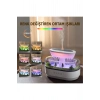 Yağmur Damlası Tasarımlı Hava Nemlendirici ve Aromaterapi Difüzörü, 7 Renk RGB Işık