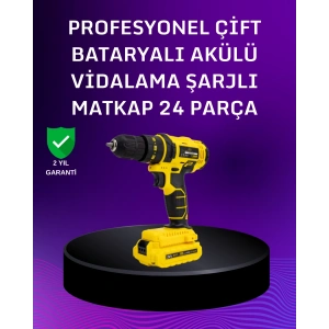 12V Akülü Matkap | 20-30 Nm Tork, Çift Hız Ayarı ve LED Işık